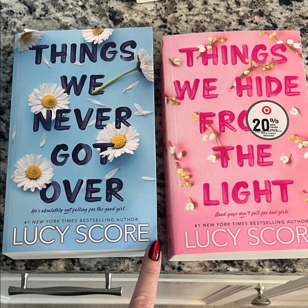 Barnes & Noble Lucy Score Books - Blue and Pink Covers